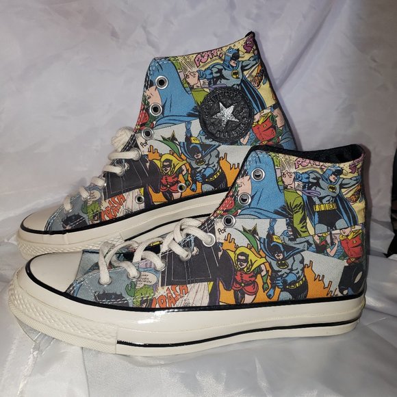 NEW- NO BOX!- DC Comics x Chuck Taylor All Star 70 Hi 'Batman' - Picture 1 of 4